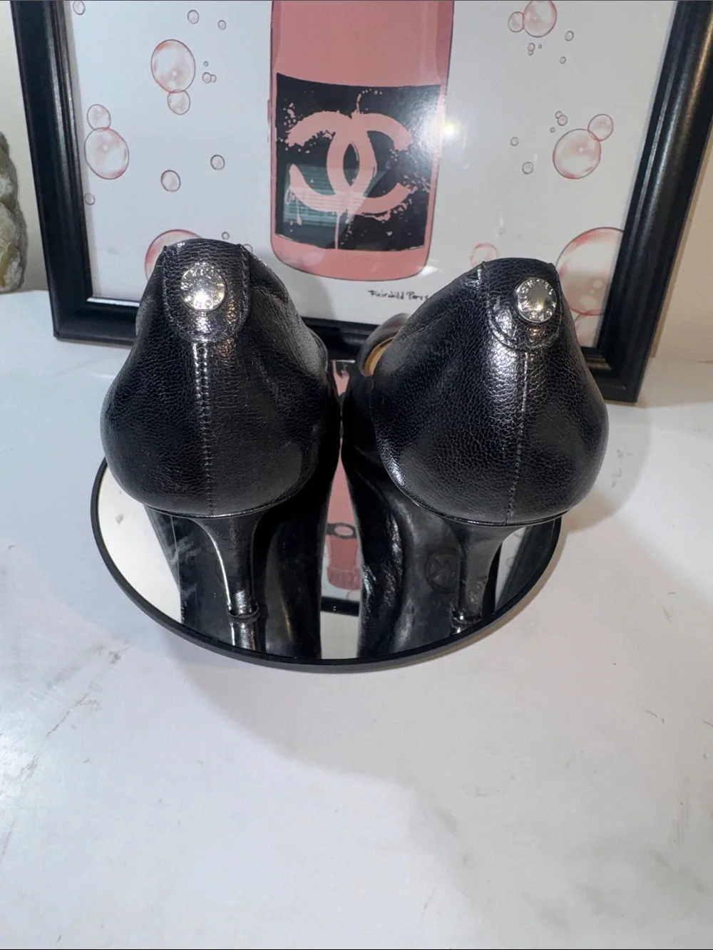 Michael Kors Black Leather Pointed Toe Pumps - Women’s Size 5.5